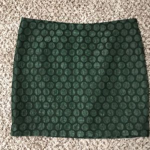 Green Anthropologie Maeve Goban mini skirt